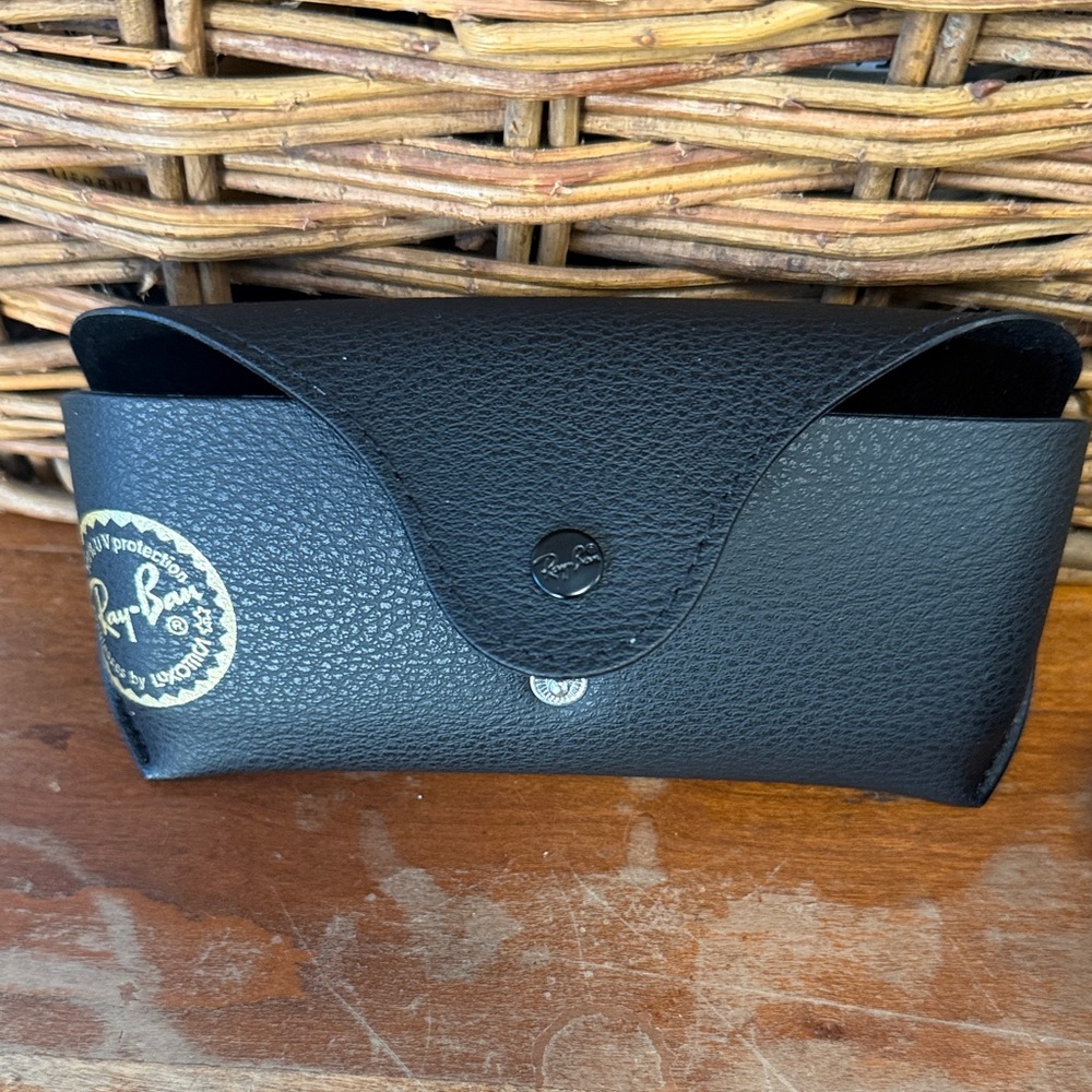 Ray-Ban Black Leather Sunglasses Case